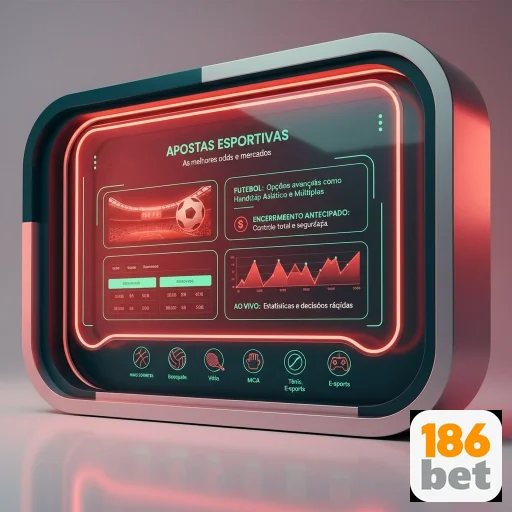 Usuário acessando o aplicativo cassino da 186bet em smartphone