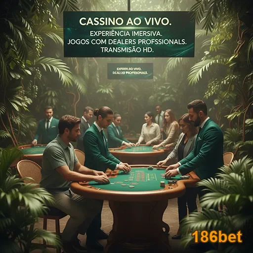 Jogadores interagem em cassino ao vivo na 186bet.