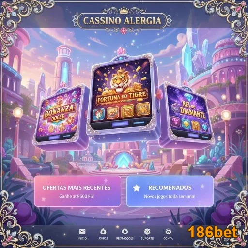 Jogador interage com slots exclusivos no 186bet.
