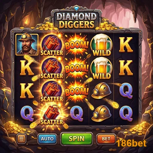 slot game Diamond Diggers disponível na 186bet