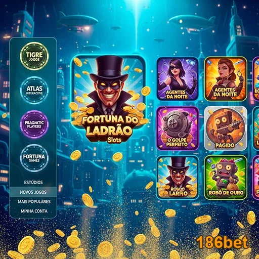 Tela do jogo 'Fortuna do Ladrão' na 186bet.